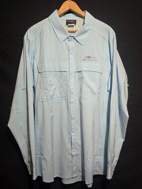 Grudens Men's LS Perfomance BF Shirt - Aquamarine - Sz XL*